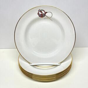 Vintage Arklow Pottery Dessert Salad Plates Tara Brooch Pattern Ireland